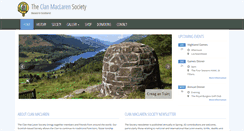 Desktop Screenshot of clanmaclarensociety.com